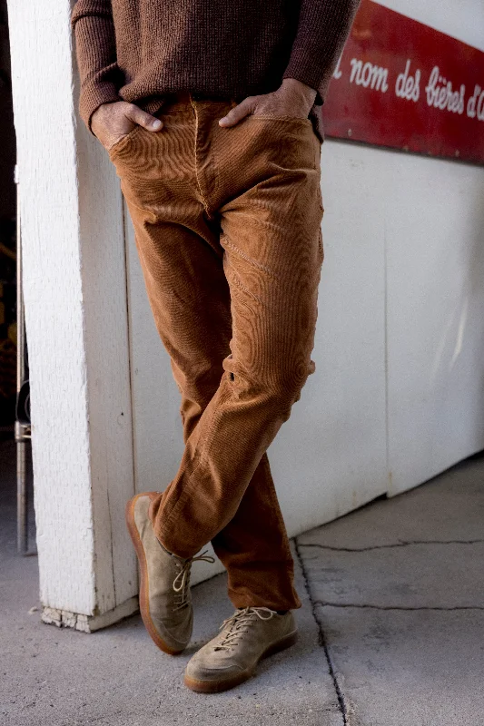 Celebrity Style Burlington 5 Pocket Stretch Corduroy - Rawhide