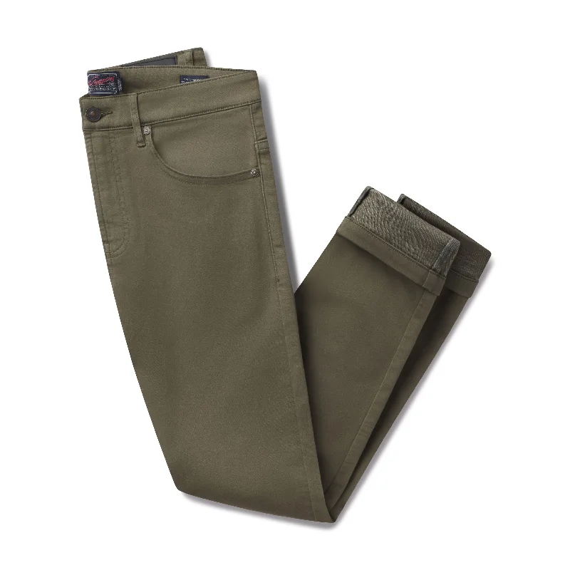 Fresh And Natural Hybrid Stretch 5 Pocket - Olive Drab