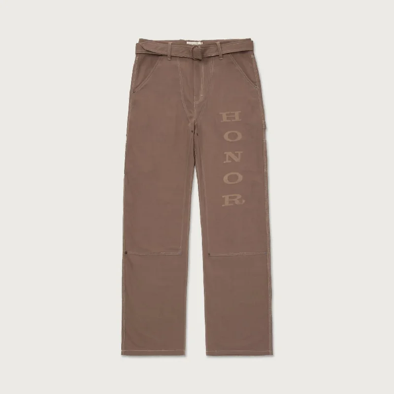 Ethnic Style Men's Carpenter Belt Pant In Grey