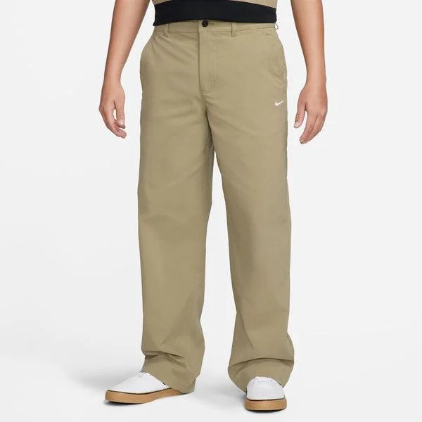 French Retro Nike SB Chino Skate Pants Neutral Olive - White
